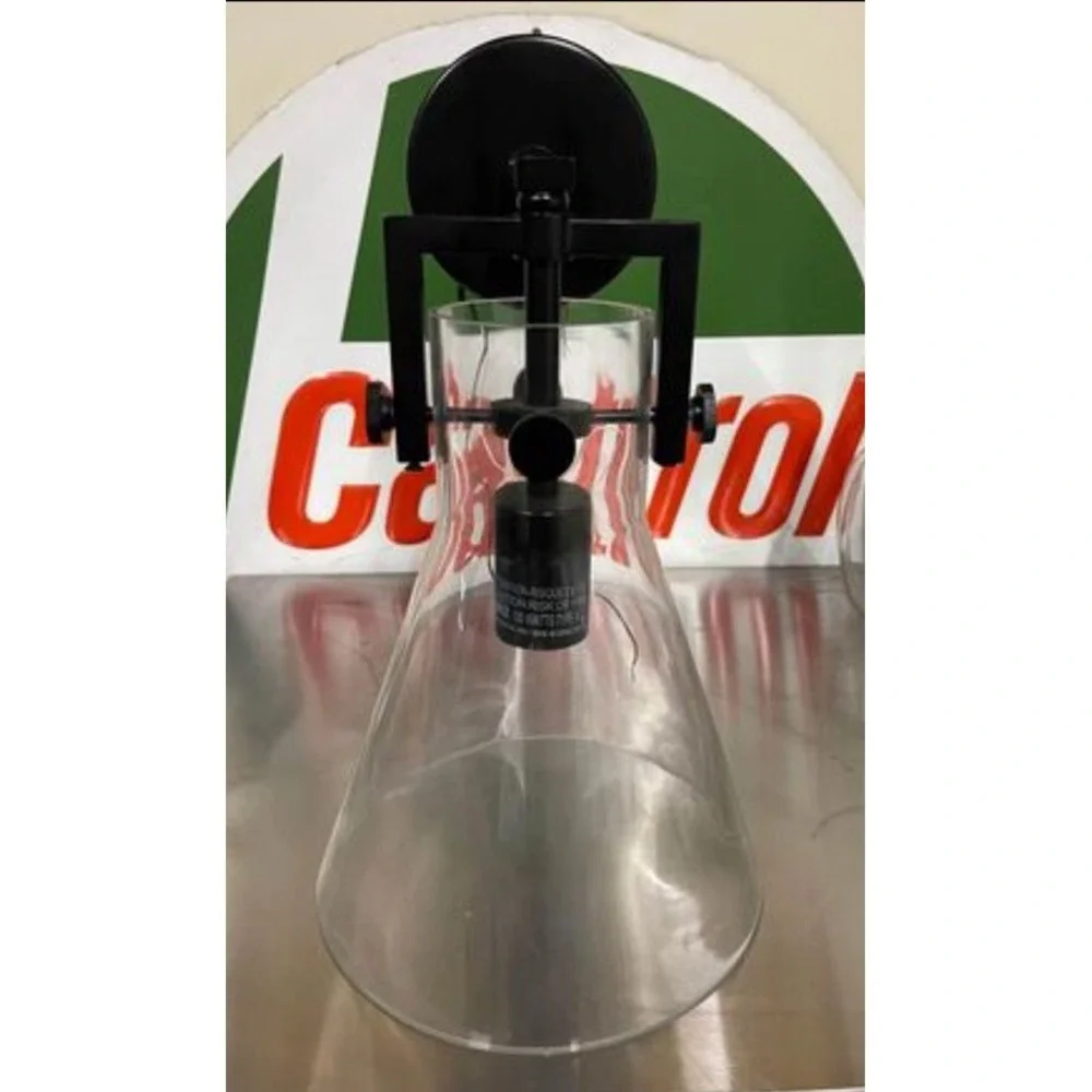 Innovations Lighting 411-1W-BK-8CL Restoration Newton Wall Sconce‎ Matte Black